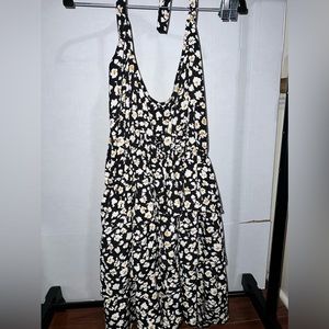 Daisy Print Halter Dress | Large